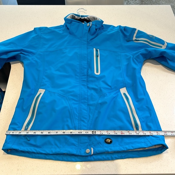 Wetskins X-Treme Series Turquoise Lined Windbreaker Jacket Women’s Size L - Picture 12 of 16